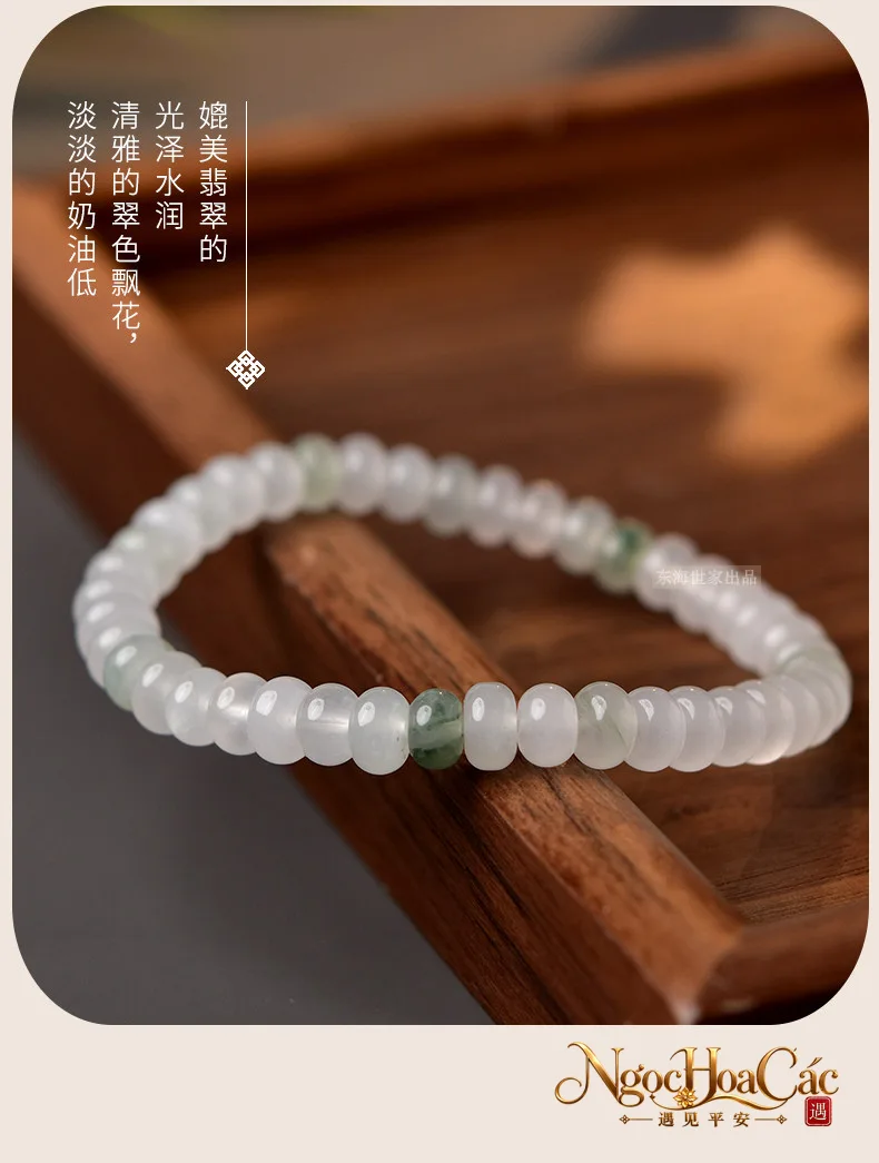 Vòng tay ngọc kim ti Thiên Sơn thúy Đông Hải