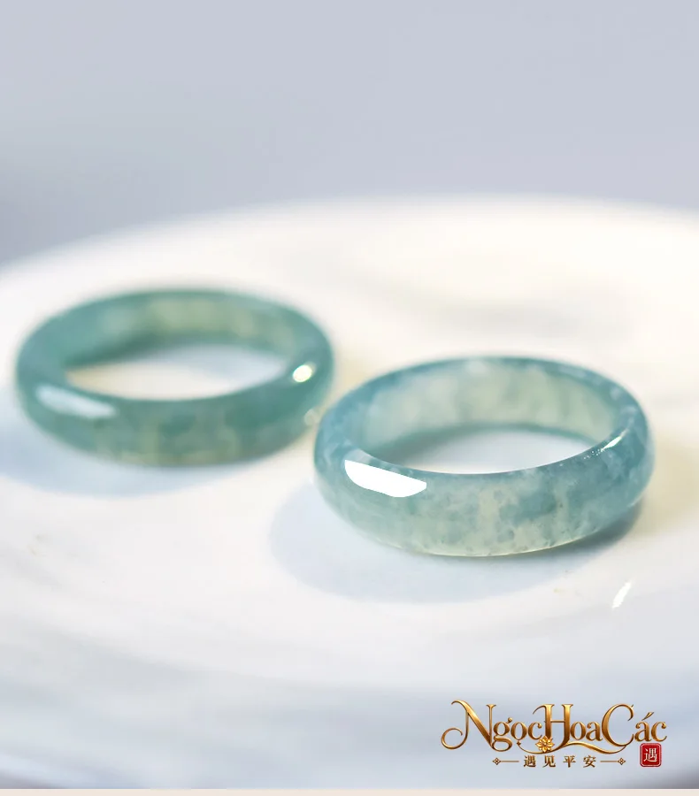 Nhẫn phỉ thúy băng chủng lam thủy Đông Hải