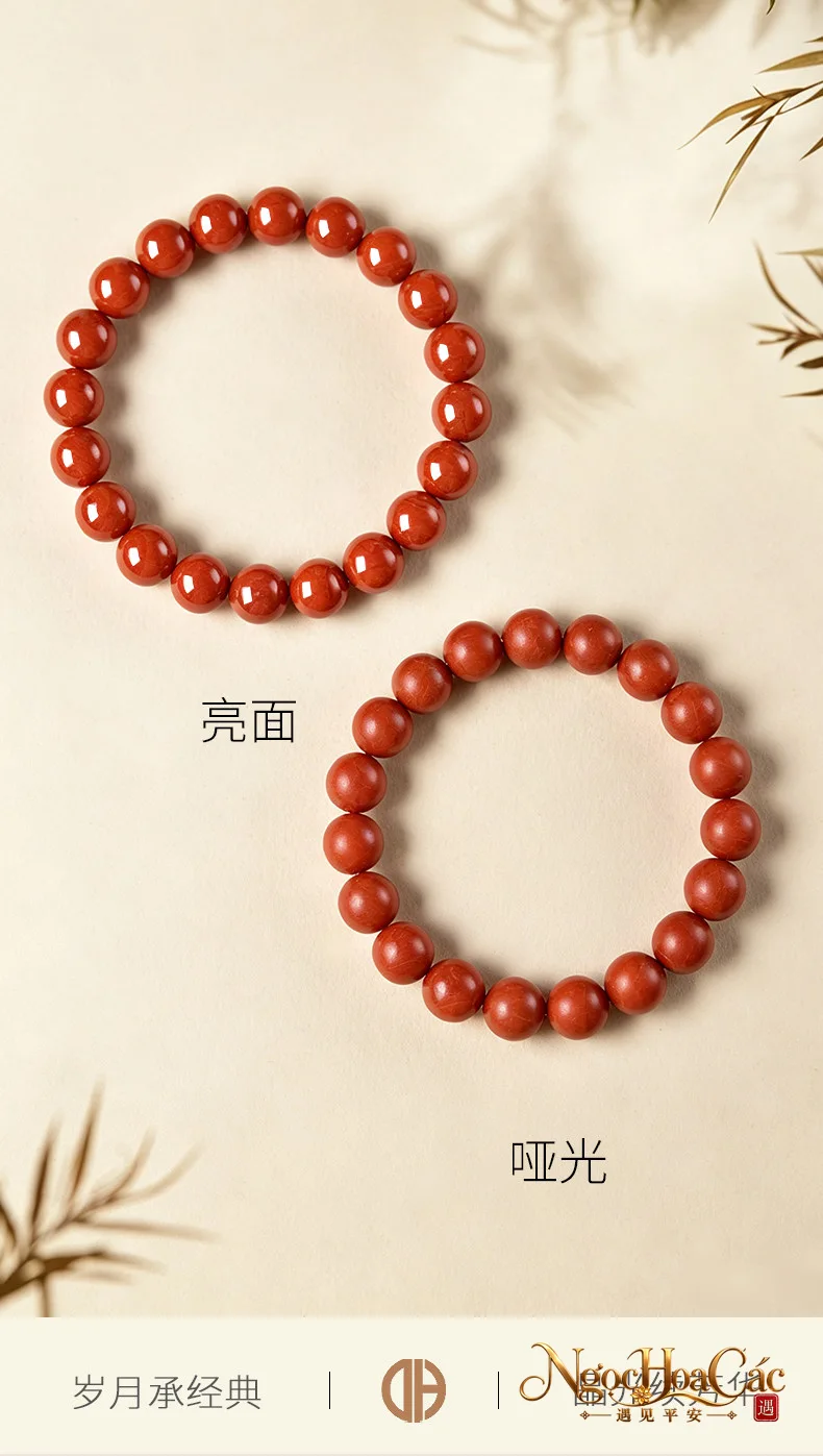 Vòng tay nam hồng lửa Đông Hải