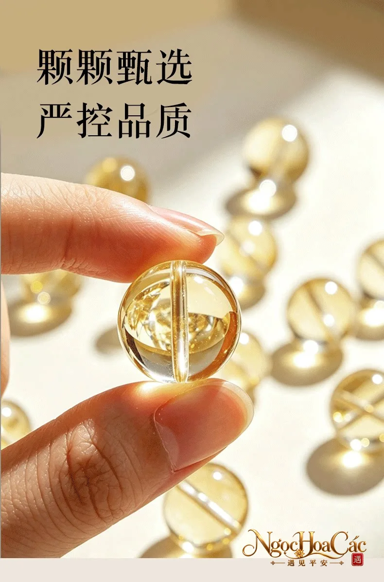 Vòng tay thạch anh vàng Đông Hải