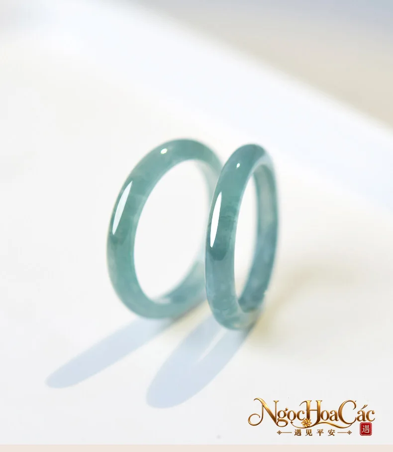 Nhẫn phỉ thúy băng chủng lam thủy Đông Hải