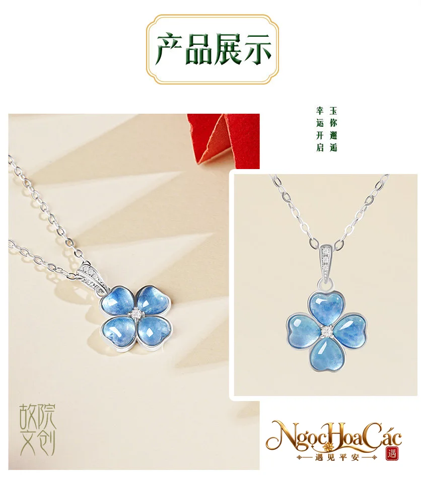 Trang sức aquamarine Lan Tâm Cung Lý
