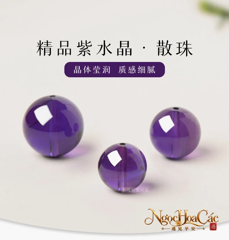 Hạt thạch anh tím rời Đông Hải