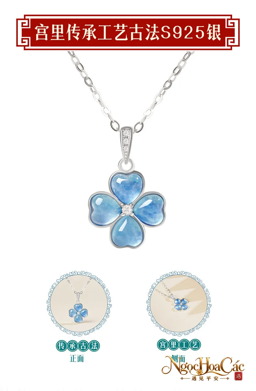 Trang sức aquamarine Lan Tâm Cung Lý